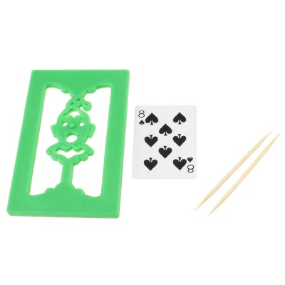 Comedians Magicians Plastic Board PlayingCard Magic Trick Gimmick Green   
